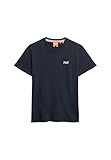 Superdry Herren Essential T-Shirt mit Stickerei Finster Marineblau XL