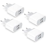 4-Pack USB Ladegerät, 2.1A/5V Netzteil Replacement for iPhone 11 XS XR X 8...