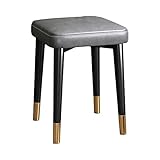 Balama Hocker Metall Schwarz & Grau & Gold stapelbar gepolstert 45 x 31 x...