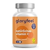 Natürliches Vitamin C - 240 vegane Kapseln - 400mg reines Vitamin C...