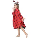 cuteDIY Marienkäfer Kostüm Kinder Faschingskostüme Set Mädchen 104 5...