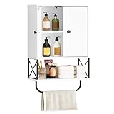 MAHANCRIS Badezimmerschrank, Wandschrank, Badschrank, 3-stufiger...