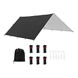 Hängematte Schutzplane für Camping mit Tragetasche Vielseitig Einsetzbar...