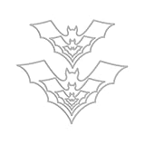 DF220 Stanzschablonen mit Fledermaus-Unendlichkeits-