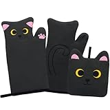 Ofenhandschuhe Topflappen Set,Backhandschuhe Ofenhandschuhe,rutschfeste...