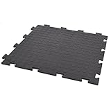 10x Fliesen schwarz PVC Boden klick Fliesen Platte Klicksystem Garage...