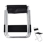 LearnLyrics Tragbarer Klapphocker, tragbarer Faltbarer Angelhocker,...