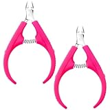 jojofuny 2 Stück Pack Nagelhautknipser Edelstahl mit Rutschfestem Griff...