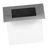 DIYEAH Solar Beleuchtete Hausnummer aus Edelstahl mit LED Wetterfeste Solar...