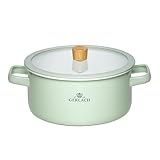 Gerlach 1760 Topf Kochtopf - 20 cm 3 L Emaille - Alle Herdarten - Deckel...