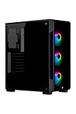 Corsair iCUE 220T RGB, Gehärtetem Glas Mid-Tower ATX Smart-Gehäuse -...