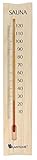Lantelme Sauna-Thermometer aus Holz 38 cm Analoges...