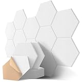Hexagon Akustikplatten Selbstklebend, 12 Stück Schallabsorber für...