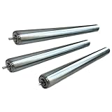 Förderwalzen 3er Set - Nicht angetriebene Edelstahl-Ersatzrollen, 8 mm...