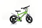 Dino Bikes Jungen Kinderfahrrad grün 412U Jungenfahrrad – 12 Zoll | TÜV...