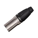 divuukyi Mikrofonstecker 3-poliger Stecker für Hörgeräte mit sicherem...