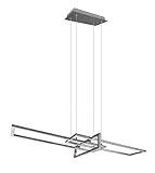 Trio Leuchten LED Pendelleuchte Salinas 320310307, Metall Nickel matt,...