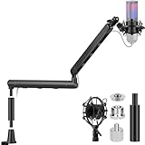 CAHAYA Mikrofonarm Boom Arm Professionelle: Low Profile Verstellbarer...