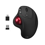 Mobility Lab Kabellose Trackball-Maus – kabellose Maus mit Daumenrad,...