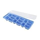 Fackelmann Eiswürfelformer, Eiswürfelbox mit Deckel aus Kunststoff,...
