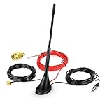Hossom DAB+ Antenne Auto Dachantenne mit 10dB Verstärker & 5M Kabel –...
