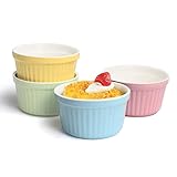 Auckpure Souffl©-Formen, Set mit 4 Creme-Brûlée-Schalen, Kuchenform, 180...