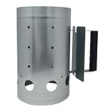 tepro Grillzubehör Anzündkamin aus Stahl, schwarz lackiert, 17 cm , sorgt...