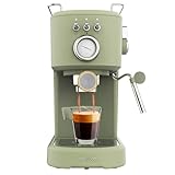 Cecotec Espressomaschine Compact Power Espresso 20 Retro Green 1100 W, 20...