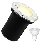 Goodia Bodenstrahler Außen Schwenkbar GU10 (Wechselbar) 3W IP67 LED...