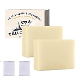 Beef Tallow Soap, 2PCS Rindertalg Kernseife Hautpflege, Seifenstücke...