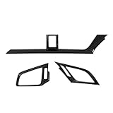 UAGFDFF Auto Zubehör Innenraum 3Pcs Carbon Fiber Auto Dashboard AC Air...
