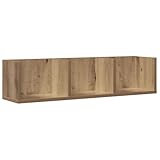 vidaXL CD-Wandregal Artisan-Eiche 75x18x18 cm Holzwerkstoff, Regal,...