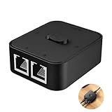 LAN Switch Gigabit Netzwerk Switch 2-Port Ethernet Splitter 2-in-1-out oder...