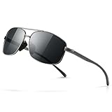 SUNGAIT Ultraleichte Rechteckig Sonnenbrille Herren Polarisierte...
