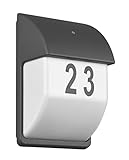 Trio Leuchten Außen Hausnummerleuchte Mersey 212160242, Aluminium...