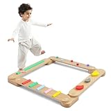 BommJokker Balance board kinder Balanciersteine für Kinder Holz...