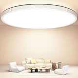 Deckenlampe Led Deckenleuchte Flach Rund, Ø30CM 24W 4000K 2400LM...