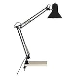 BRILLIANT Lampe, Hobby Schreibtischklemmleuchte schwarz, Metall, 1x A60,...