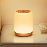 CAKLIK LED Nachttischlampe Touch Dimmbar, Baby Nachtlicht mit 256 RGB...
