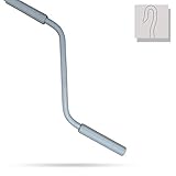 markiso Markisenkurbel 140 cm Grau – Kurbel für Markise mit...