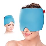 Comfytemp Gel Kühlmütze Migräne Maske, Dehnbare Kühlpads Headache...