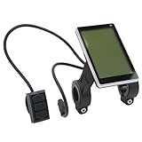Agatige Fahrradcomputer Kabellos, Elektrofahrrad LCD Display, M5...