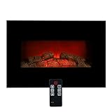 Classic Fire Memphis Elektrokamin mit Heizung - Elektroheizung 1800W -...
