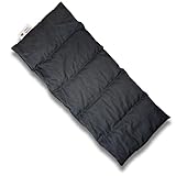 Franzis Nähstube 50x20cm Traubenkernkissen Schwarz in 100% Baumwolle I...