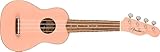 Fender Venedig Sopran-Ukulele, Walnuss-Griffbrett, Muschelrosa