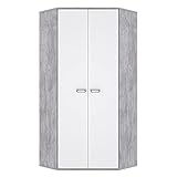FORTE EMILY Eckschrank 80 90, Eckkleiderschrank, Kinderzimmerschrank,...