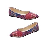 LIFKOME Spitze Flache Damenschuhe mit Weichem Innenfutter und Rutschfester...