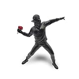 LAIX Banksy Skulptur Wut, Der Blumenwerfer, 21,5 cm - Eine Exklusive...