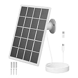 Solarpanel für Überwachungskamera | 10 W Solarladegerät | IP65...