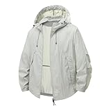 Outdoor Sonnenschutz Shirt Herren Einfarbig Baggy Langarm Sommer Dünnes...